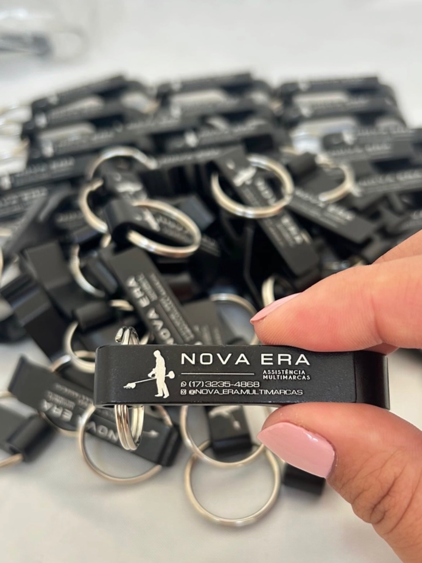 Chaveiros personalizados com gravação a laser